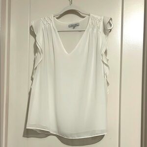 Naked Zebra White Sleeveless Top